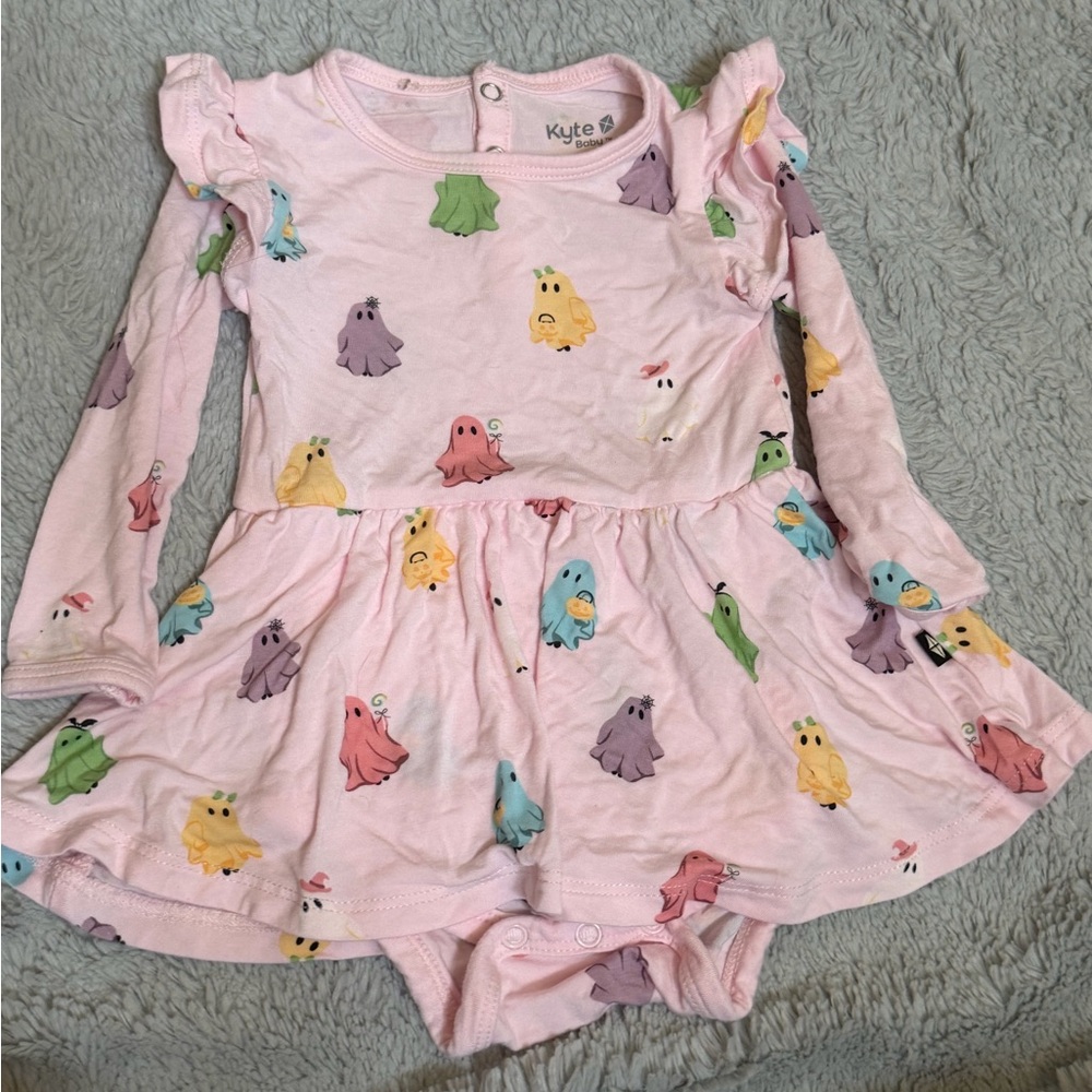 Kyte Baby Pastel Ghost Bodysuit Dress